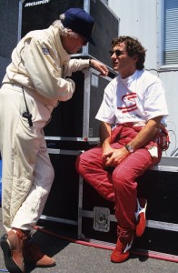 Sid Watkins, médecin de la F1, et Ayrton Senna au Grand Prix du Canada (1993). © Norio Koike