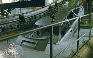 Les chaînes de la SD1 à l'usine de Solihull.