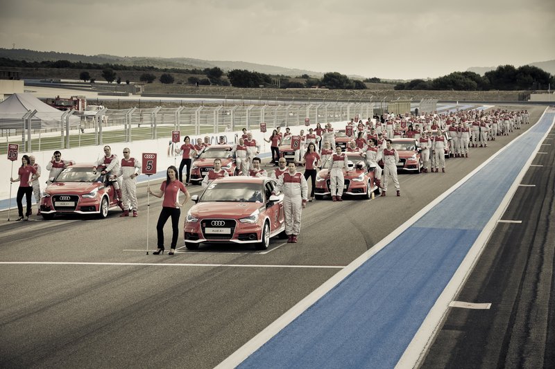 La grille de départ de l'Audi Endurance Expérience