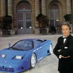 Alain Delon, parrain de la Bugatti EB110.
