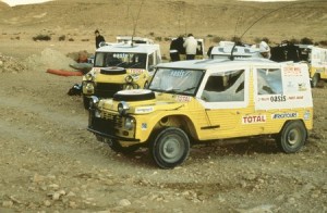 Les Méhari du Dakar 1980.